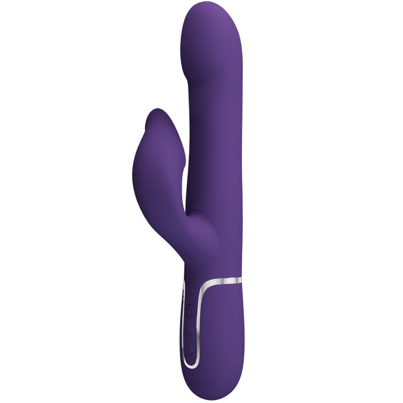 Vibratore Rabbit con Perle Pretty Love Zalin — 4 in 1, Viola