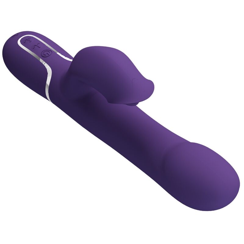 Vibratore Rabbit con Perle Pretty Love Zalin — 4 in 1, Viola