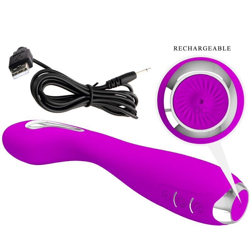 Vibratore Elettrostimolazione APP Pretty Love Hector — Viola