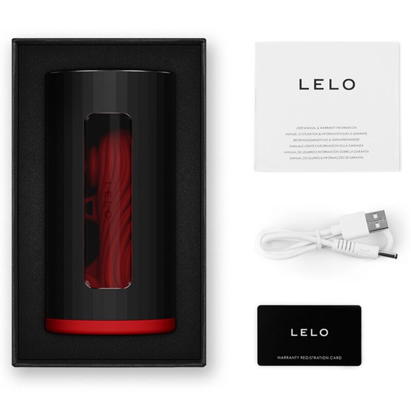 Masturbatore Maschile App Lelo F1S V3 — 8 Modalità, Rosso
