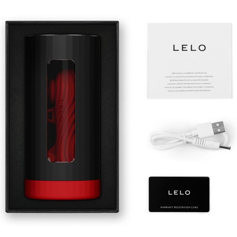 Masturbatore Maschile App-Controlled Lelo F1S V3 — XL, Rosso