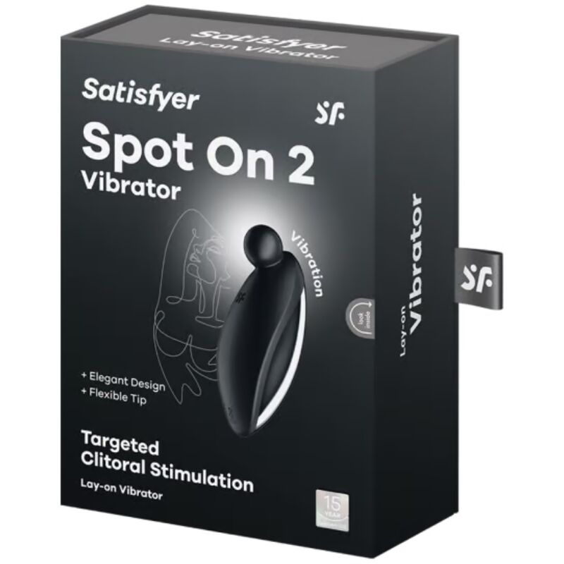 Vibratore Clitoride Lay-On Satisfyer Spot On 2 — Nero