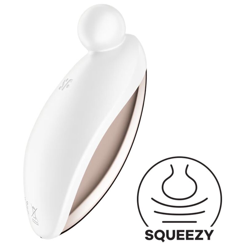 Vibratore Clitoride Satisfyer Spot On 2 — ABS Lucido, Bianco
