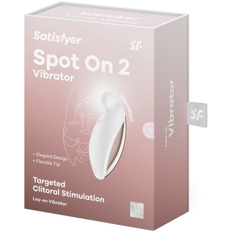 Vibratore Clitoride Satisfyer Spot On 2 — ABS Lucido, Bianco