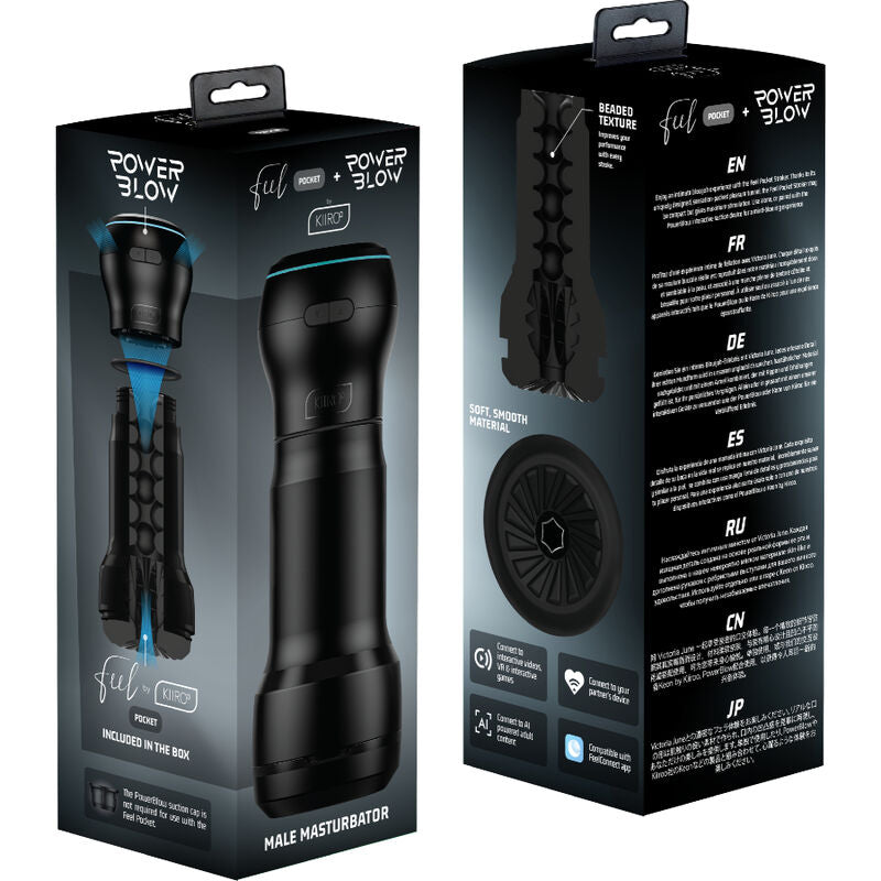 Masturbatore Maschile Kiiroo PocketBlow — Feel Pocket + PowerBlow