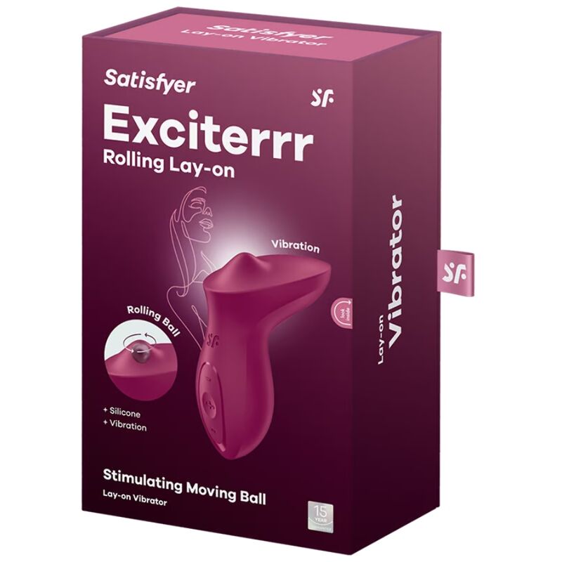 Vibratore Clitoride con Sfera Rotante Satisfyer Exciterrr — Fucsia