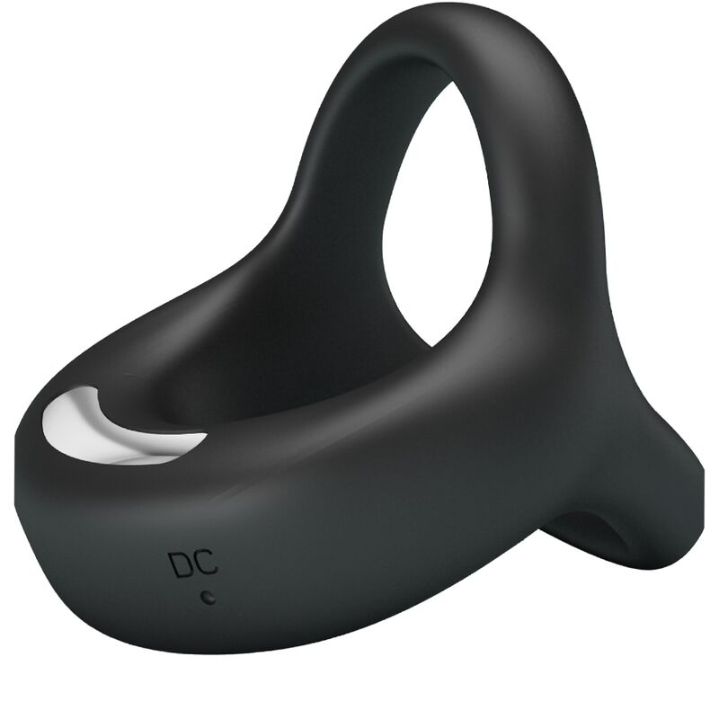 Anello Fallico Vibrante Pretty Love Elliott — Silicone Nero