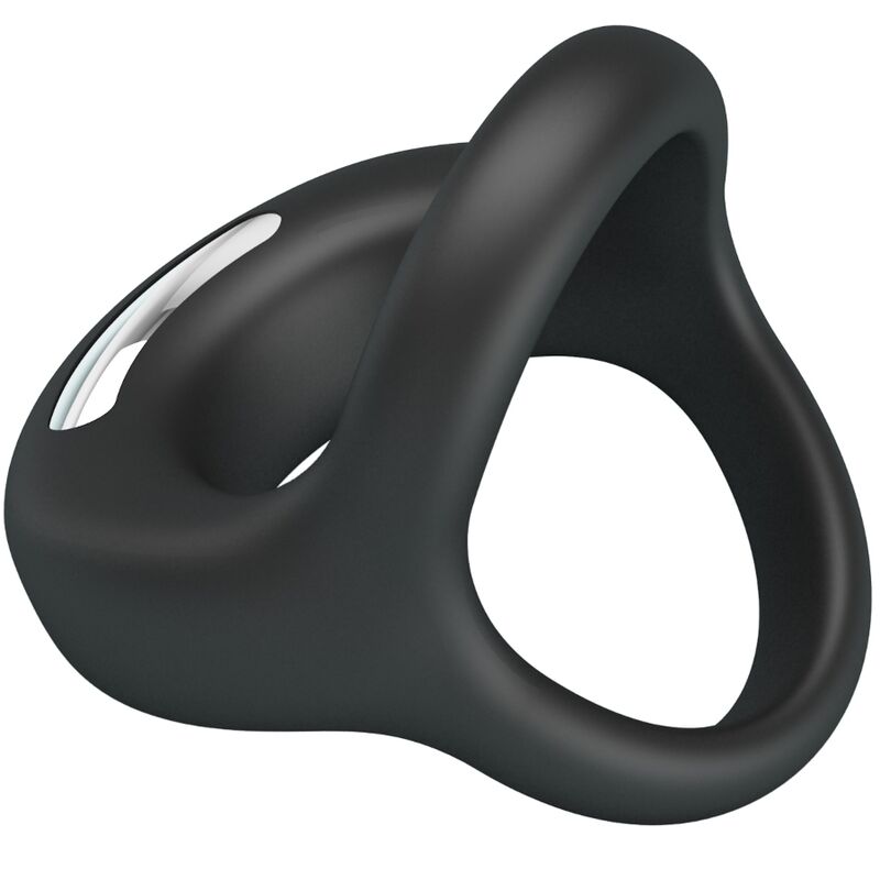 Anello Fallico Vibrante Pretty Love Elliott — Silicone Nero