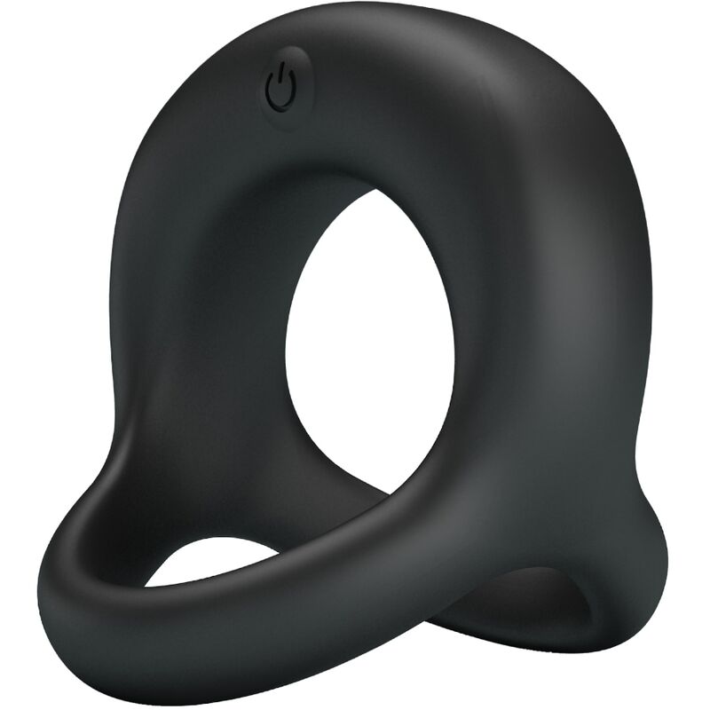 Anello Fallico Vibrante Pretty Love Elliott — Silicone Nero