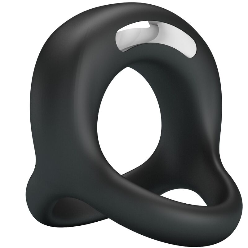Anello Fallico Vibrante Pretty Love Elliott — Silicone Nero