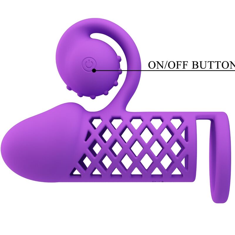 Guaina Fallica Vibrante Romance Harden — Silicone, viola