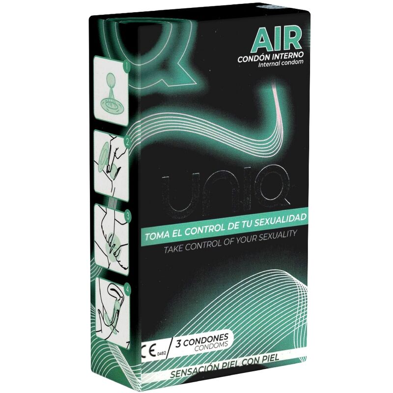 Preservativo Femminile Senza Lattice Uniq Air — 3 Unità