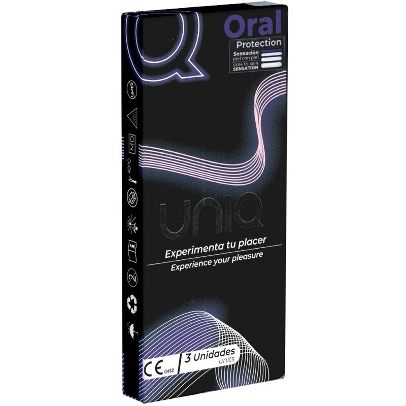 Maschera Orale per Sesso Sicuro Uniq Classic — 3 Unità