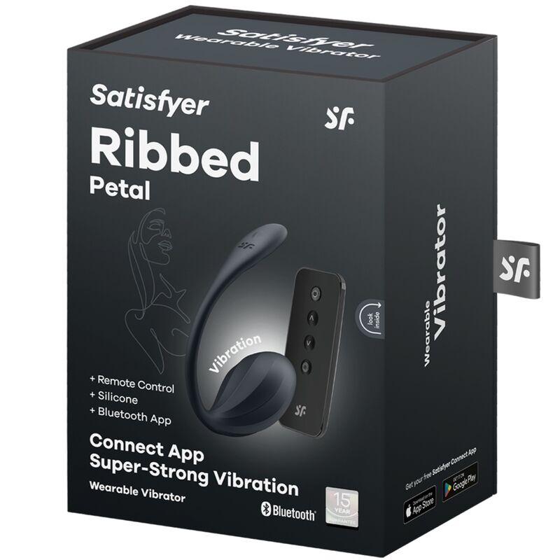 Vibratore Punto G Indossabile Satisfyer Ribbed Petal — App