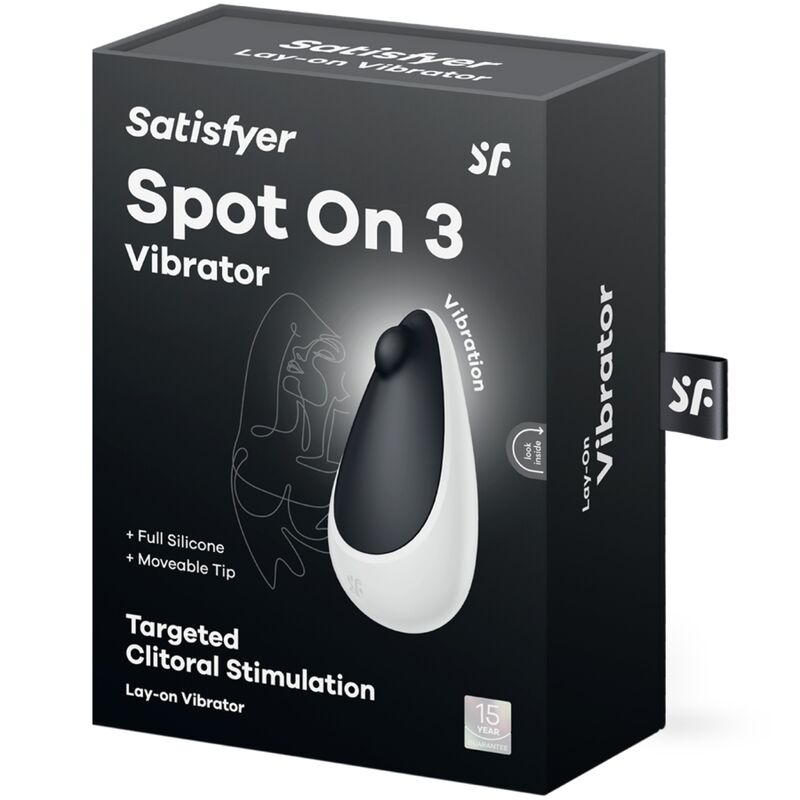 Stimolatore Clitoride Satisfyer Spot On 3 — Silicone, Nero