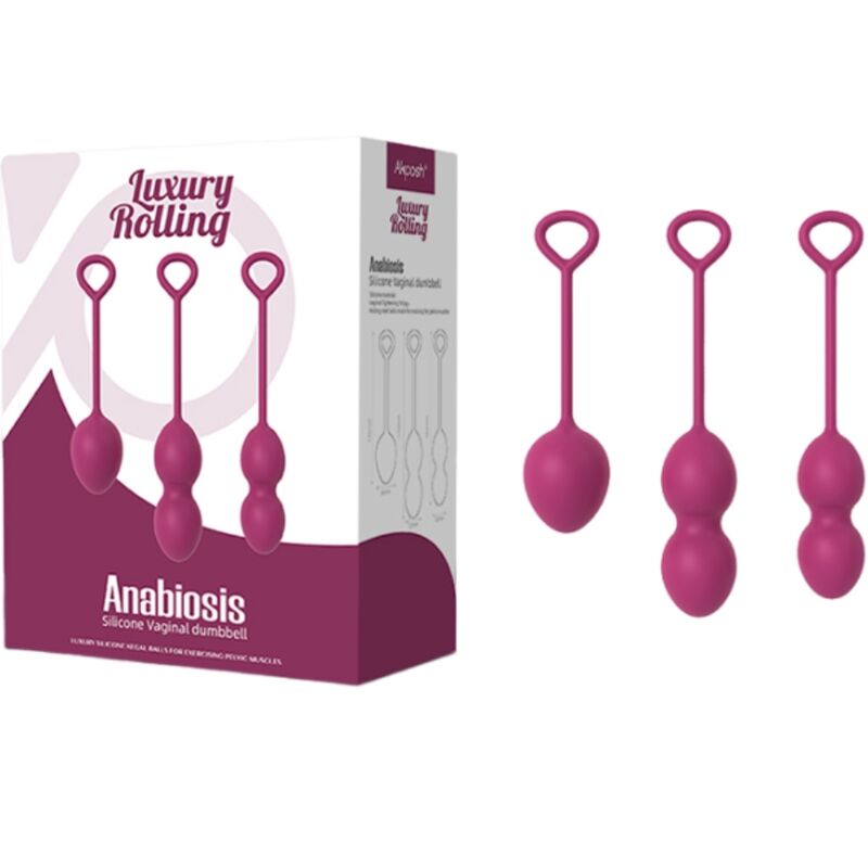 Sfere Vaginali Kegel Armony Anabiosis — 3 Livelli, Bordeaux