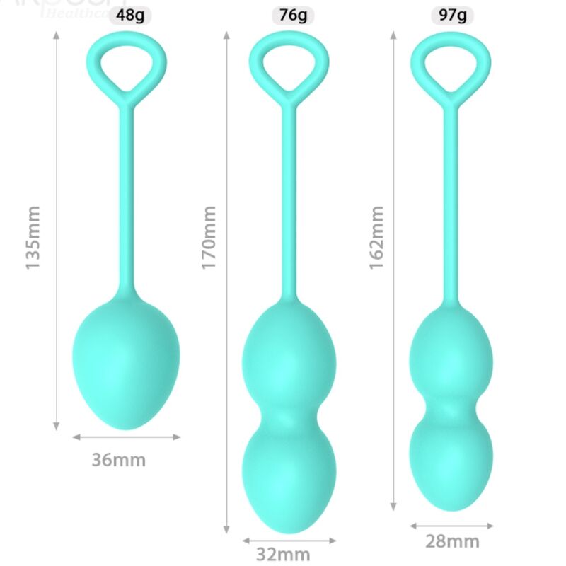 Peso Vaginale Vibrante Armony Anabiosis — 3 Livelli, Verde