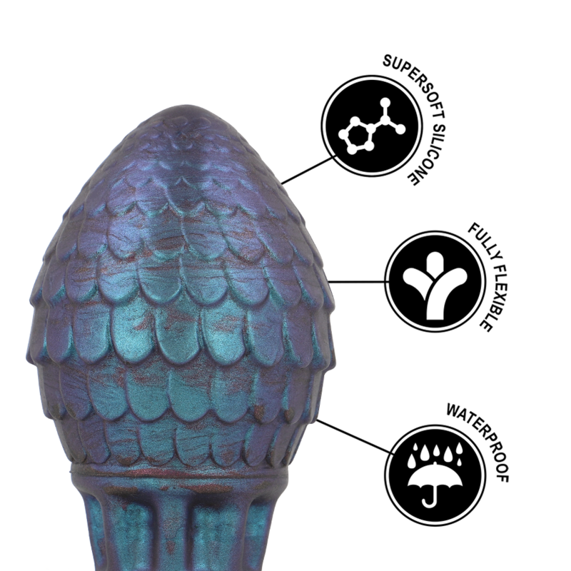 Plug Anale Dragon Epic Vrakos — Silicone, Taglia L