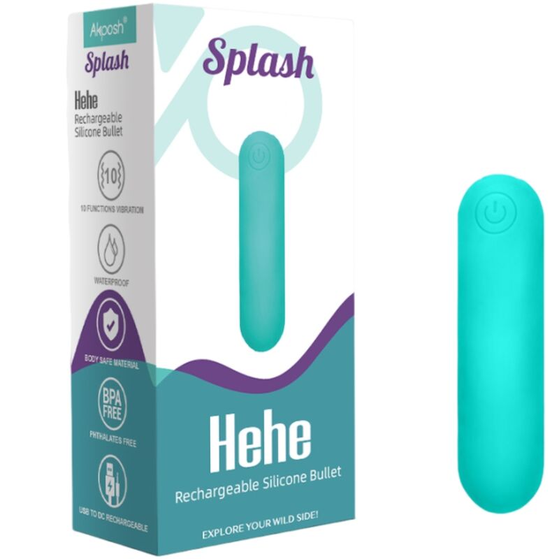 Vibratore Bullet Clitoride Armony Splash Hehe — Silicone, 10 Modalità