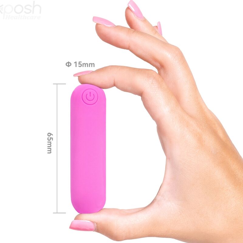 Vibratore Bullet Armony Splash Hehe — Silicone, 10 Modalità, Rosa