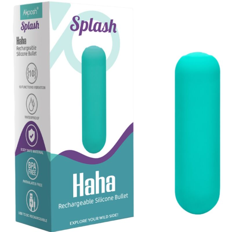Vibratore Bullet Clitoride Armony Splash Haha — Silicone, 10 Modalità