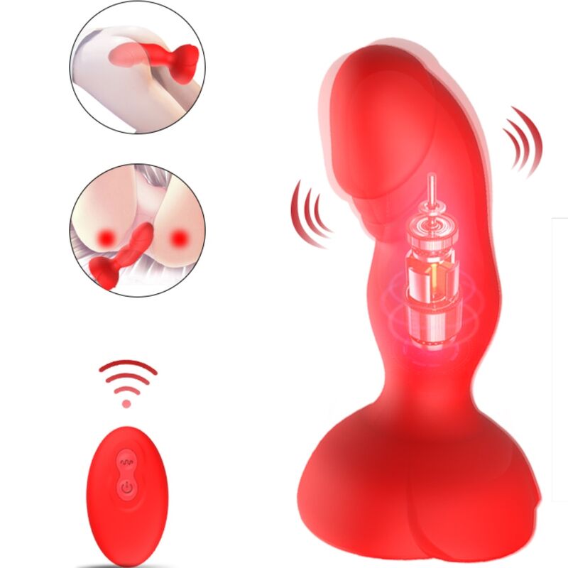 Plug Anale Vibrante con Telecomando Armony Extreme Bloom — Rosso