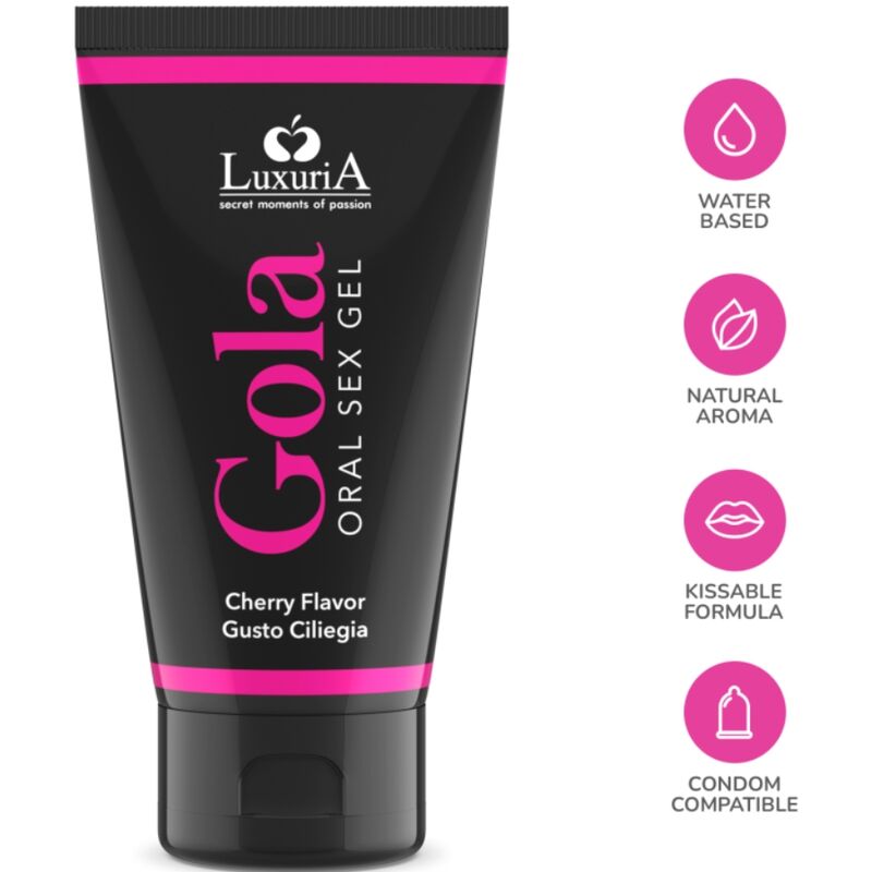Gel per Sesso Orale Intimateline Luxuria Gola — Ciliegia 50 ml