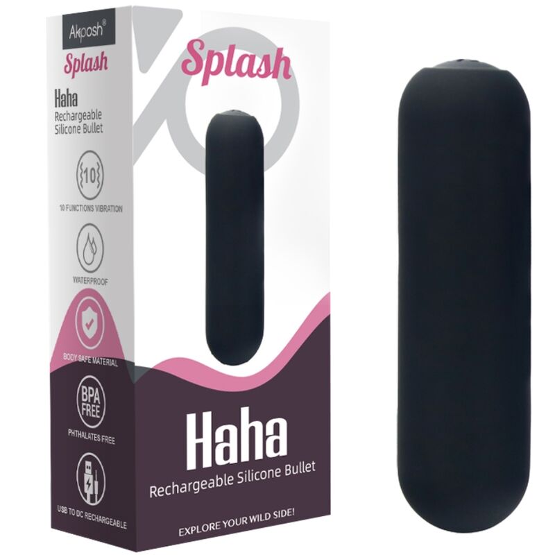 Vibratore Bullet Armony Splash Haha — Silicone, 10 Vibrazioni