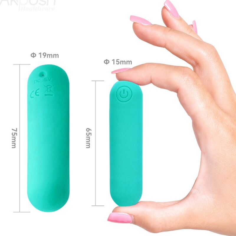 Vibratore Bullet Clitoride Armony Splash Haha — Silicone, 10 Modalità