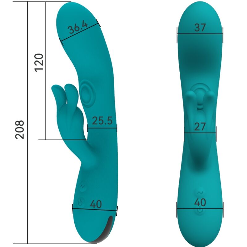 Vibratore Rabbit Armony Dancing Bunny — 10 Velocità, Verde