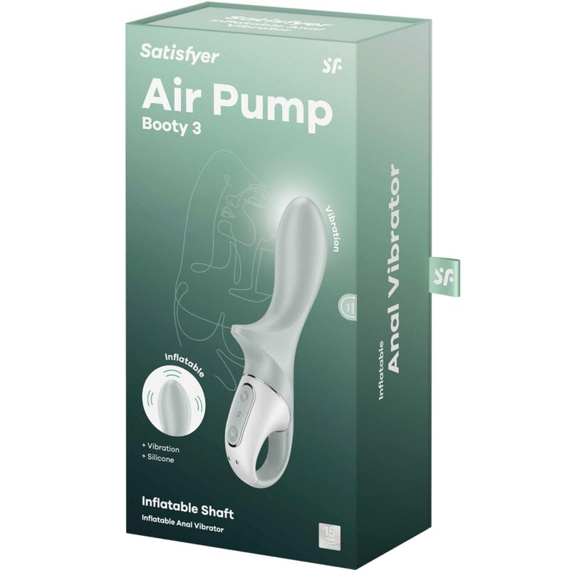 Plug Anale Gonfiabile Vibrante Satisfyer Air Pump Booty 3