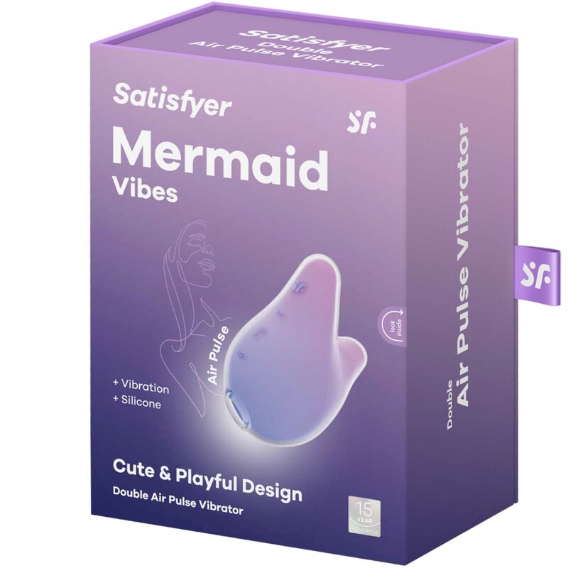 Succhia Clitoride con Vibratore Satisfyer Mermaid Vibes — Viola