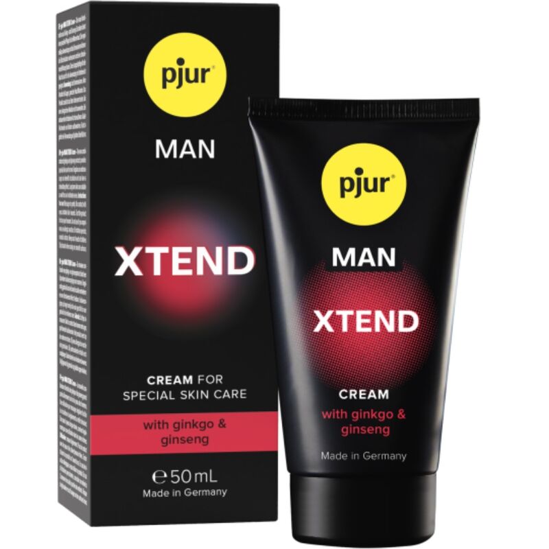Crema Stimolante Uomo Pjur Man Xtend — Ginkgo e Ginseng, 50 ml