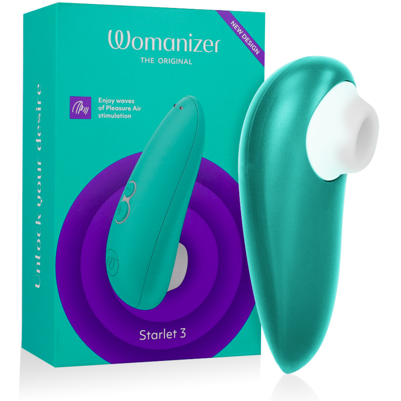 Succhia Clitoride Womanizer Starlet 3 — Impermeabile, Turchese