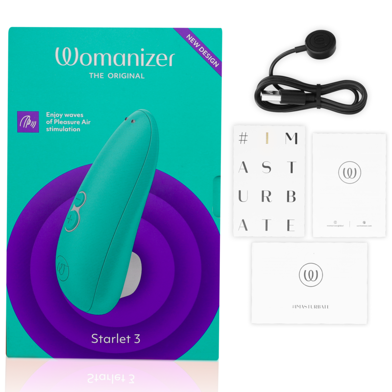 Succhia Clitoride Womanizer Starlet 3 — Impermeabile, Turchese