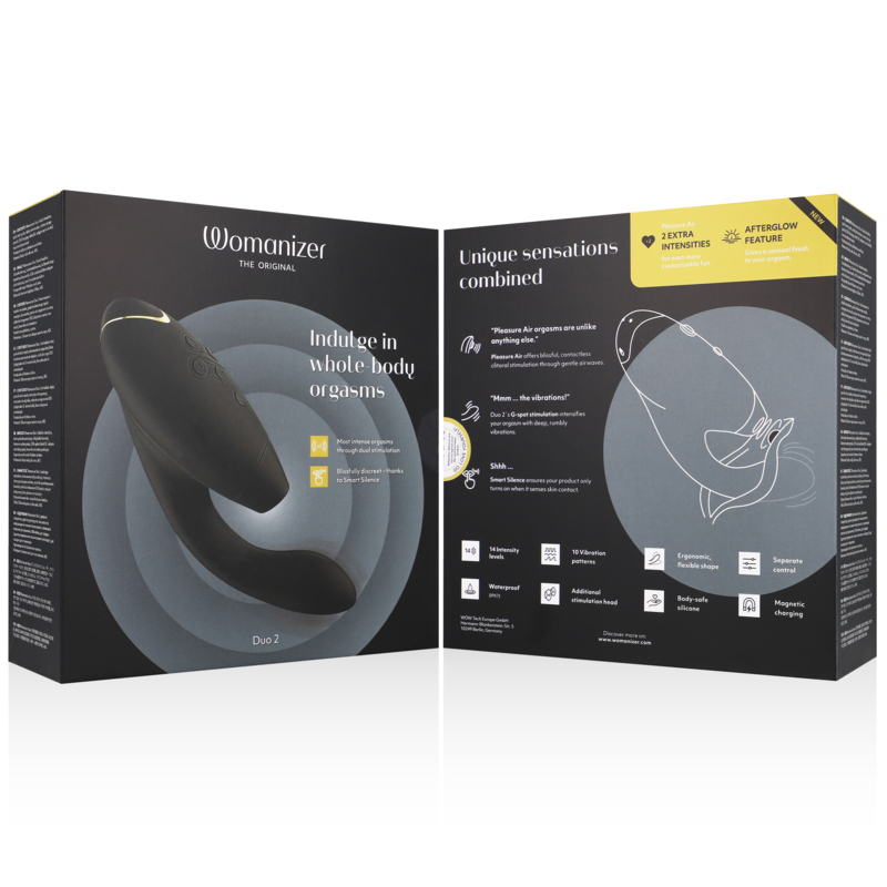 Vibratore Rabbit Womanizer Duo 2 — Stimolatore Clitoride e Punto G
