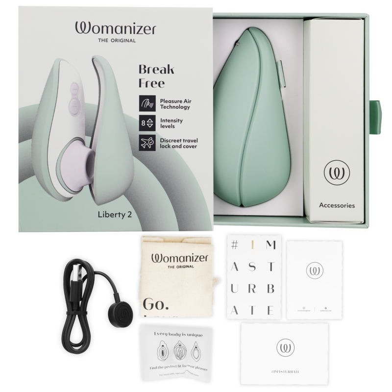 Succhia Clitoride Womanizer Liberty 2 — Verde Chiaro