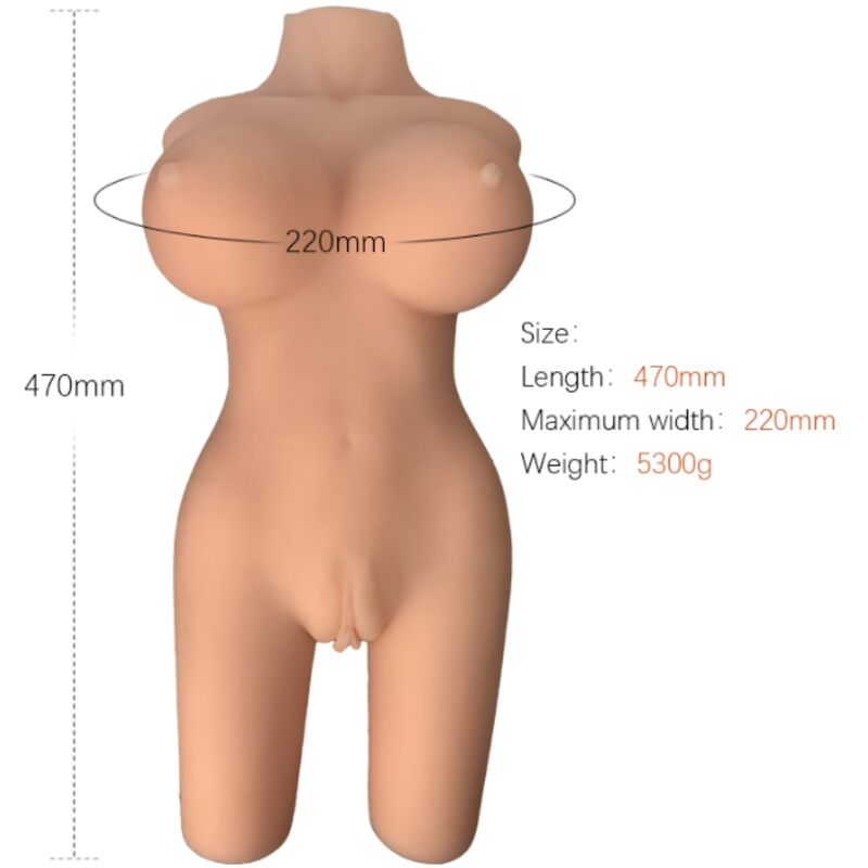 Masturbatore Torso Femminile Gonfiabile Armony — Grandezza Naturale