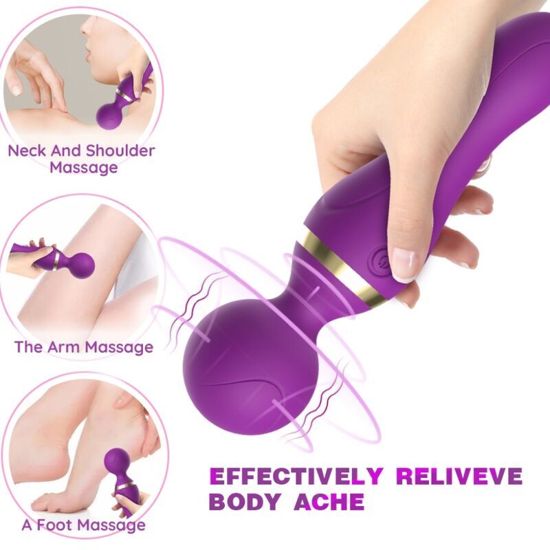 Vibratore Wand Testa Flessibile Armony Freeza — 9 Modalità