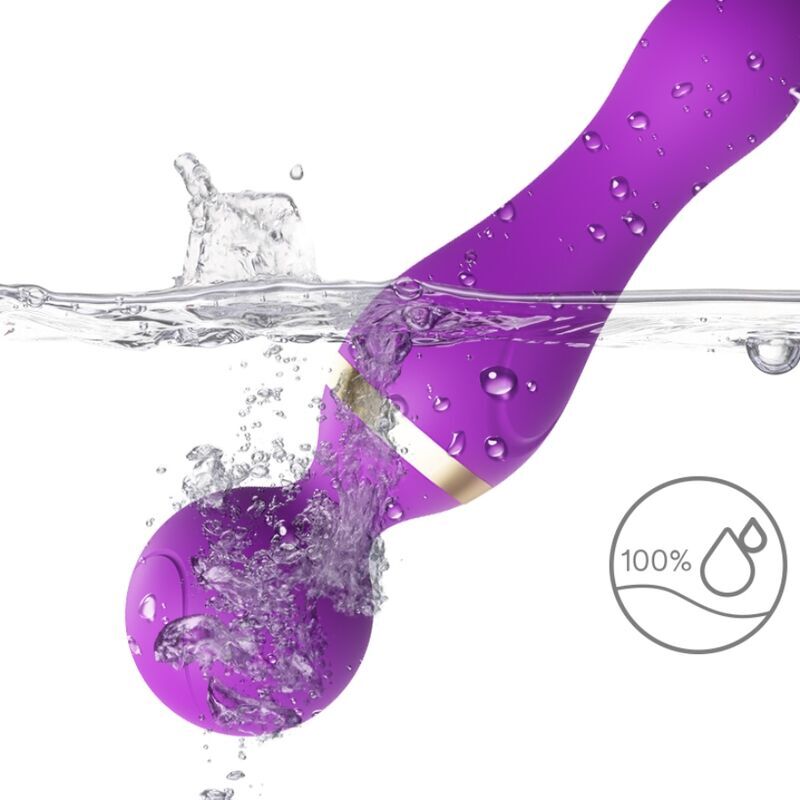 Vibratore Wand Testa Flessibile Armony Freeza — 9 Modalità, Viola