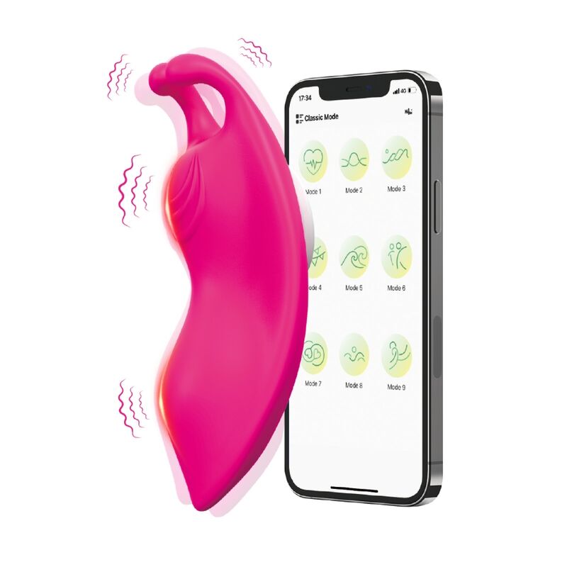 Vibratore Indossabile Punto G Armony Honeybee — Fucsia, App