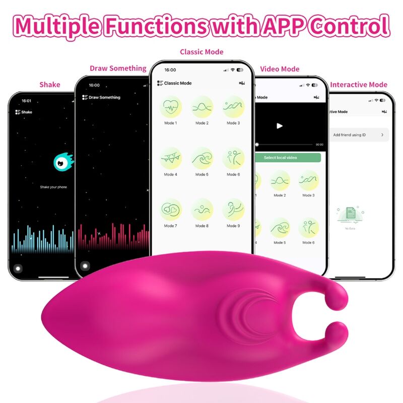 Vibratore Indossabile Punto G Armony Honeybee — Fucsia, App