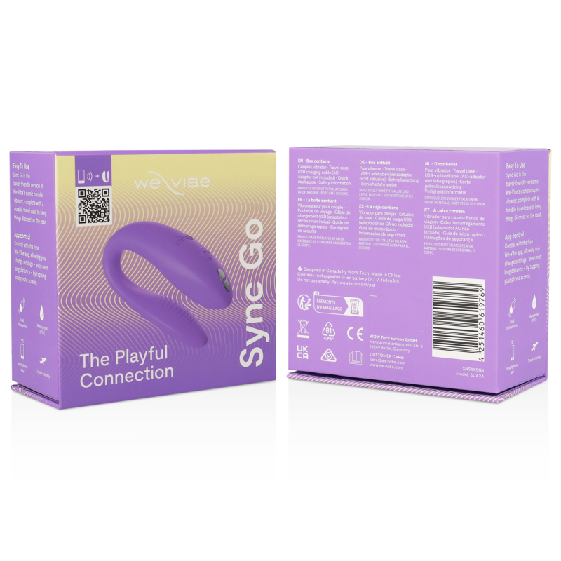 Vibratore Coppia Indossabile We-Vibe Sync Go — Impermeabile IPX7