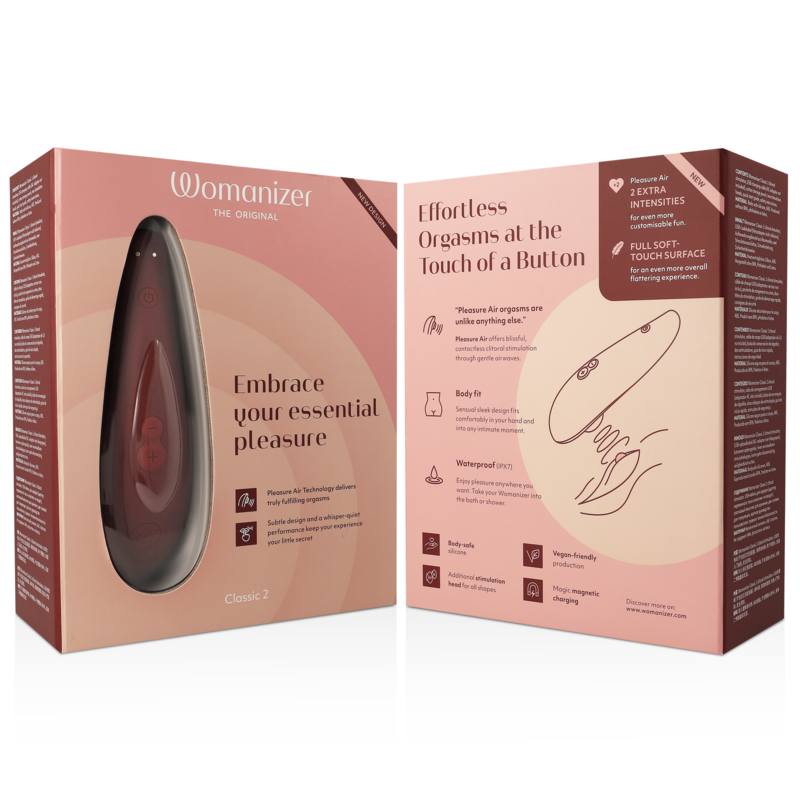 Succhia Clitoride Womanizer Classic 2 — Pleasure Air, Bordeaux