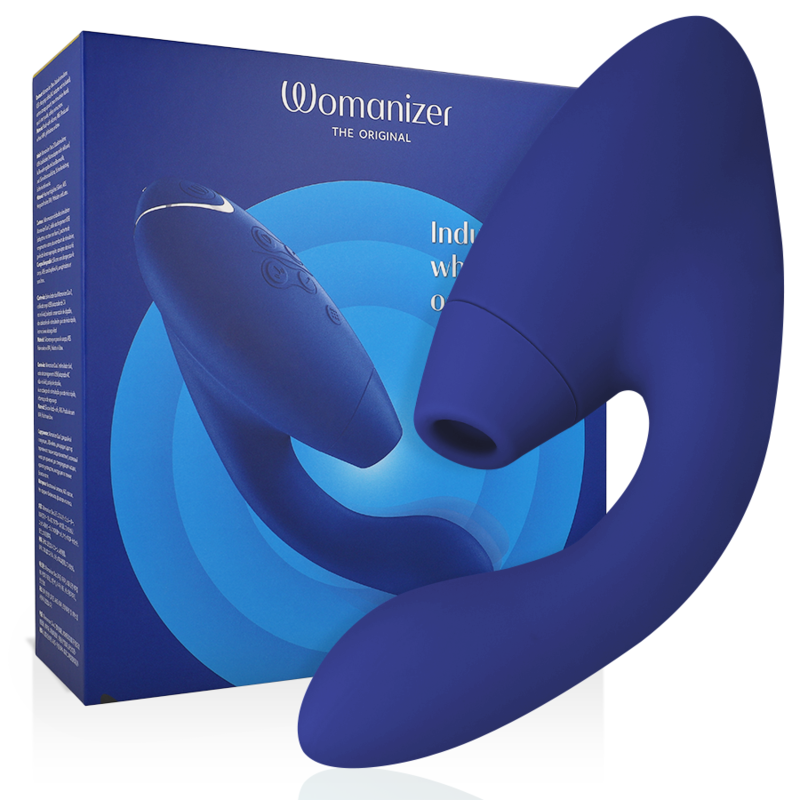 Vibratore Rabbit Womanizer Duo 2 — Punto G e Clitoride, Blu