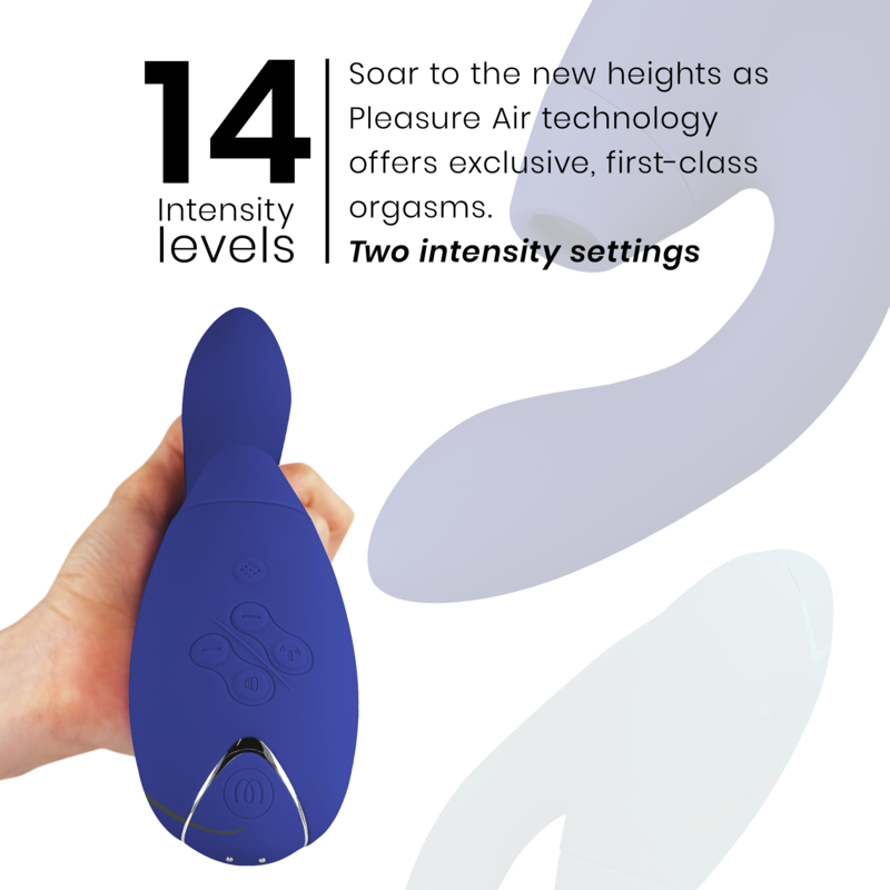 Vibratore Rabbit Womanizer Duo 2 — Punto G e Clitoride, Blu