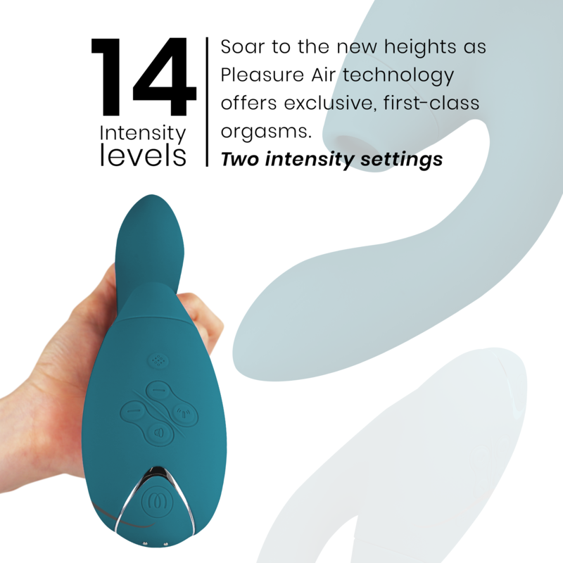 Vibratore Rabbit Womanizer Duo 2 — Clitoride e Punto G, Blu