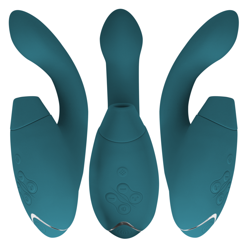 Vibratore Rabbit Womanizer Duo 2 — Clitoride e Punto G, Blu