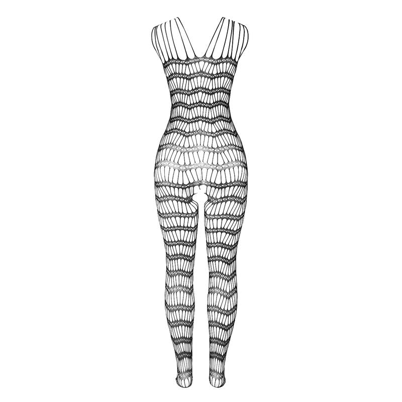 Bodystocking a Rete Senza Cavallo Subblime — Nero Taglia Unica