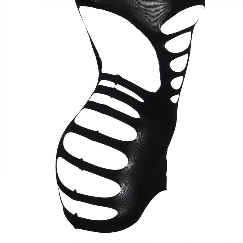 Lingerie Sexy Subblime Rete Manica Lunga — Taglia Unica, Nero